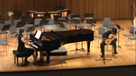Live performance at the University of Miami of the Adagio from Concierto de Aranjuez, Kevin Huang and concert pianist Virginia Covarrubias