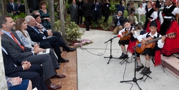 Juanpablo Casas and Marco Pacheco perform for King Felipe and Queen  Letizia of Spain.